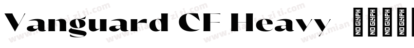 Vanguard CF Heavy字体转换